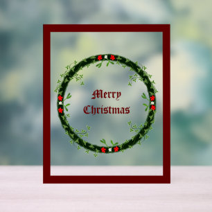Gotische Kerst Krans Custom Acryl Bord