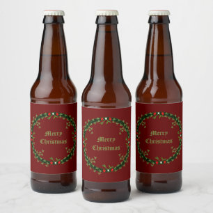 Gotische Kerst Krans Custom Bier Etiket