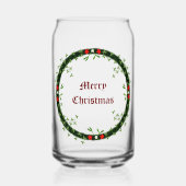 Gotische Kerst Krans Custom Blikvorm Glas (Voorkant)