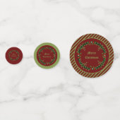 Gotische Kerst Krans Custom Confetti (Achterkanten)