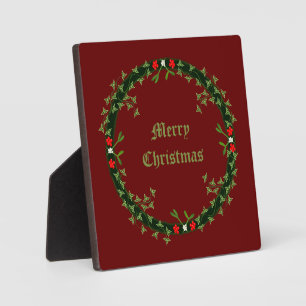 Gotische Kerst Krans Custom Fotoplaat