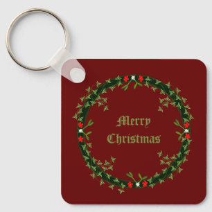 Gotische Kerst Krans Custom Sleutelhanger