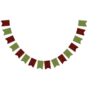 Gotische Kerst Krans Custom Vlaggetjes