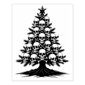 Gotische kerstboom II Rubberstempel