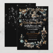 Gotische Kerstfeest uitnodiging (Voorkant / Achterkant)