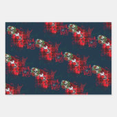 Gotische Kerstmis schedel inpakpapier (Voorkant 3)