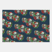 Gotische Kerstmis schedel inpakpapier (Voorkant 2)