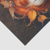 Gotische koningin van de herfst decoupage tissuepapier (Detail)