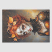Gotische koningin van de herfst decoupage tissuepapier (Voorkant)