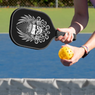 Gotische Konings Schedels Pickleball Paddle