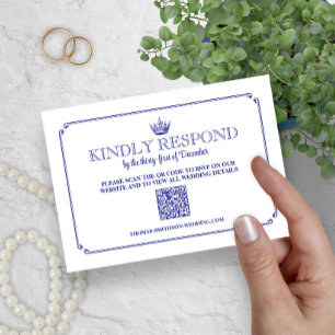 Gotische Koninklijke Kroon Middeleeuws & Fantasy Q RSVP Kaartje