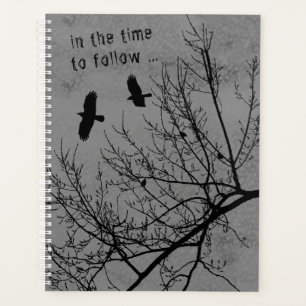 Gotische kraaien en bomen landschapsplanner planner