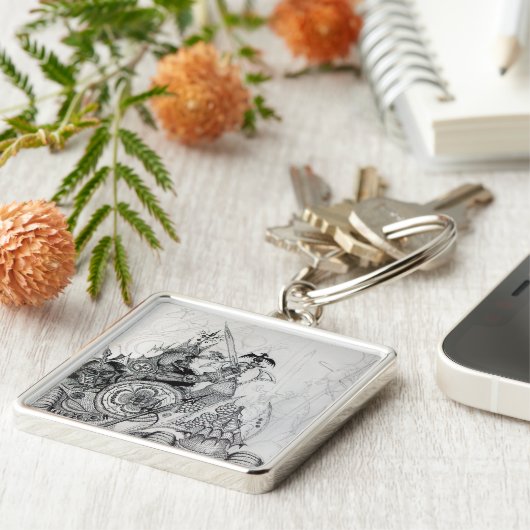 GOTISCHE KRIJGERS,Barbaarse Ridders,Fantasy Sleutelhanger (Zijkant)