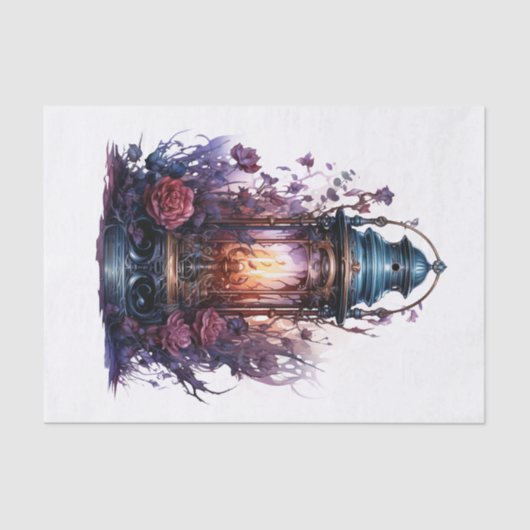 Gotische Lantaarn Kunst voor Decoupage Tissuepapier (Voorkant)