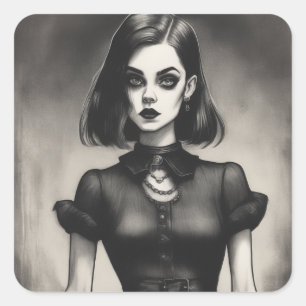 Gotische LBD Sticker voor Elegante Stijl