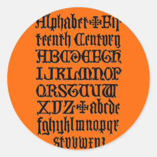 Gotische Letters Sticker