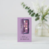 Gotische make-up oogschaduw palet QR code scanbaar Visitekaartje (Staand voorkant)