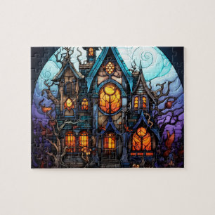 Gotische Mansion Halloween Legpuzzel