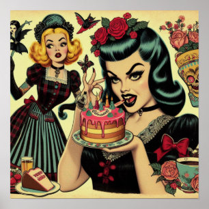  Gotische Meisjes Poster