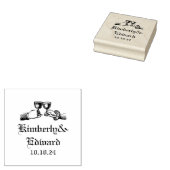 Gotische middeleeuwse fantasie bruiloft 	rubberstempel (Gestempeld)
