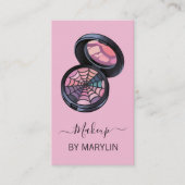 Gotische minimale compacte poeder make-up visitekaartje (Voorkant)