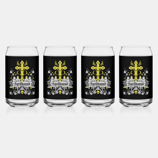 Gotische Mode Accessoires Blikvorm Glas (Voorkant)