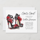 Gotische Mode Stilettos met Afstuderen van rode ro Kaart (Voorkant)