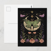 Gotische nachtelijke hemel illustratie briefkaart (Voorkant / Achterkant)