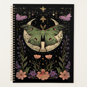 Gotische nachtelijke hemel illustratie planner