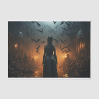 Gotische nachtmerrie Halloween Decoupage Tissuepapier