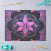  Gotische Neon Roze Bloem Decoupage Tissuepapier (Craft)