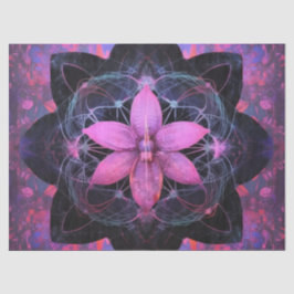  Gotische Neon Roze Bloem Decoupage Tissuepapier