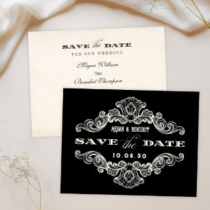  gotische ornament bruiloft save the date