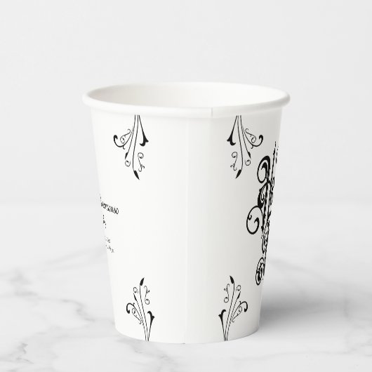 Gotische Partij Baby shower Hallo Papieren Bekers (Rechts)