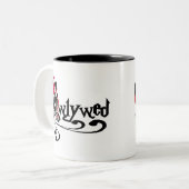 Gotische Pas getrouwd Tweekleurige Koffiemok (Voorkant links)