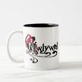 Gotische Pas getrouwd Tweekleurige Koffiemok (Links)