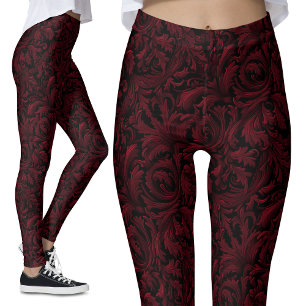 Gotische Patroon Leggings - Gotische Nostalgie