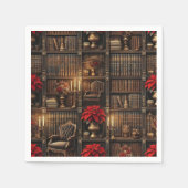 Gotische Poinsettia Library Decoupage Servet (Voorkant)