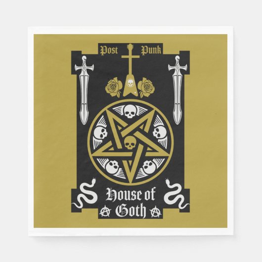 Gotische Punk Accessoires Servet (Voorkant)