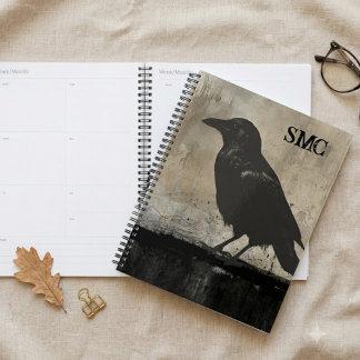 Gotische Raaf Planner met Monogram