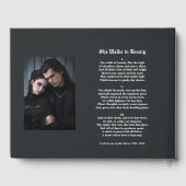 Gotische Raven Rozenhouten Bruiloft Gastenboek (Achterkant)