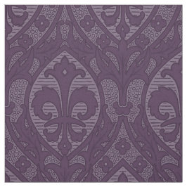 Gotische revival Fleur de Lys - Paarse Stof