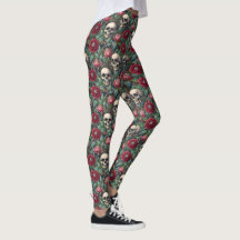 Gotische Rococo Bloemen en Schedels