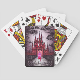 Gotische Rode Kasteel Pokerkaarten