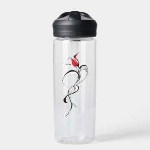 Gotische Rode Roos Dames Surreal Tribal Tattoo Kun Waterfles