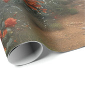 Gotische rode roos Vampirecore Dracula's Bloemenbo Cadeaupapier (Rol Hoek)