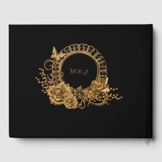 Gotische Romance bruiloft receptie Gastenboek (Achterkant)