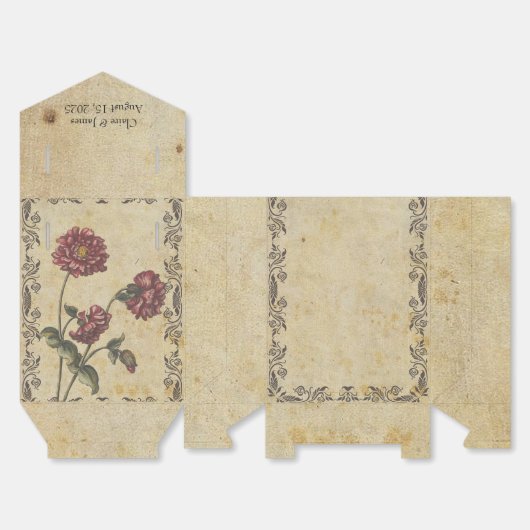 Gotische Romance Huwelijksgunstboxen - Dark & Eleg Bedankdoosjes (Ongevouwen)