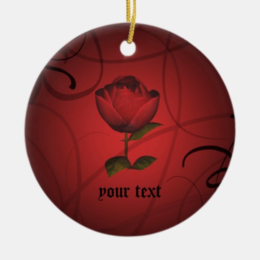 Gotische romance keramisch ornament (Voorkant)