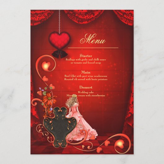 Gotische Romance Menu (Voorkant)